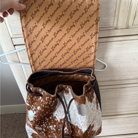 American Darling Brown and Tan Leather Backpack main image 2
